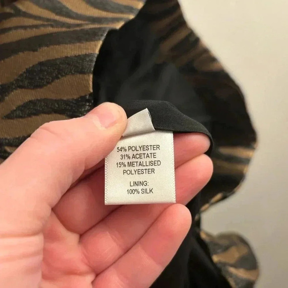 NWT PRABAL GURUNG Printed Jacquard Mini Dress In Animal - Picture 9 of 11